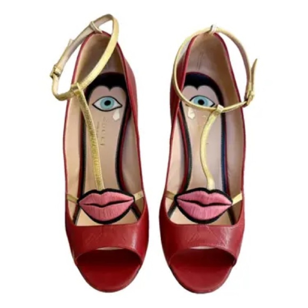 👠 Gucci Molina leather heels - Picture 3 of 11